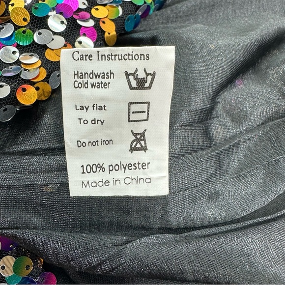 NWOT Sequin Off-Shoulder Top - Multicolor - Picture 9 of 9